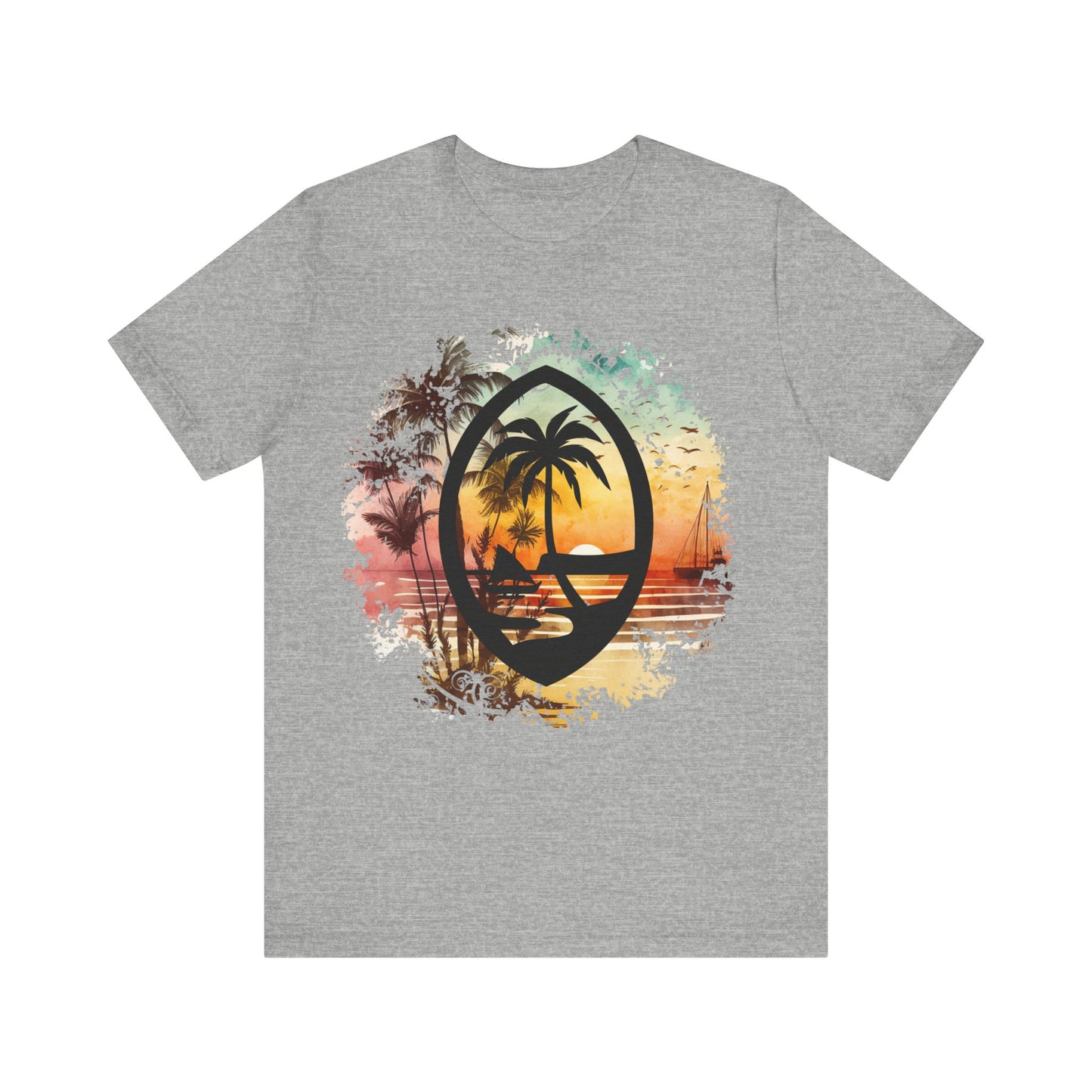 Guam Seal Sunrise Unisex Jersey Short Sleeve Tee