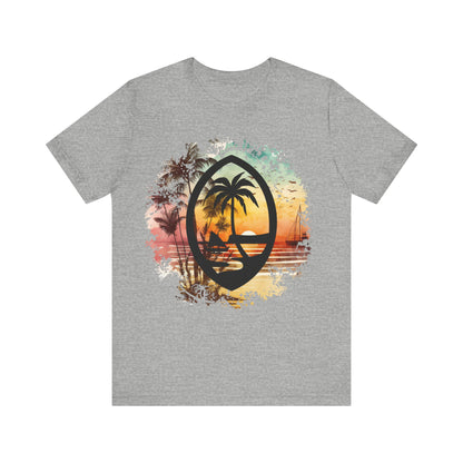Guam Seal Sunrise Unisex Jersey Short Sleeve Tee