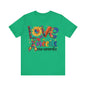 Love needs no words 2 Unisex Jersey Short Sleeve Tee