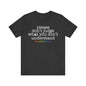 Please don't judge what you can't understand Unisex Jersey Short Sleeve Tee