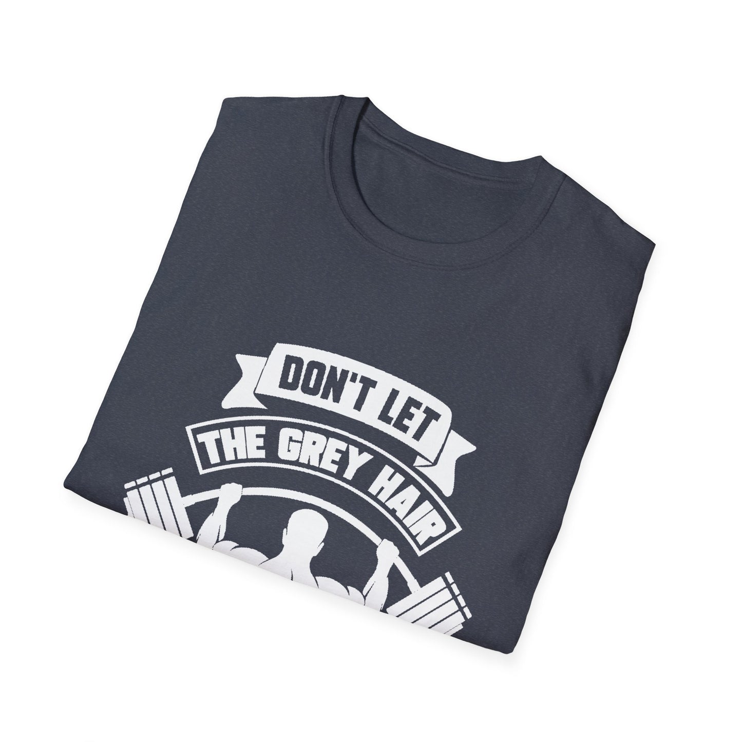 Gray Hair Gym Rat Unisex Softstyle T-Shirt