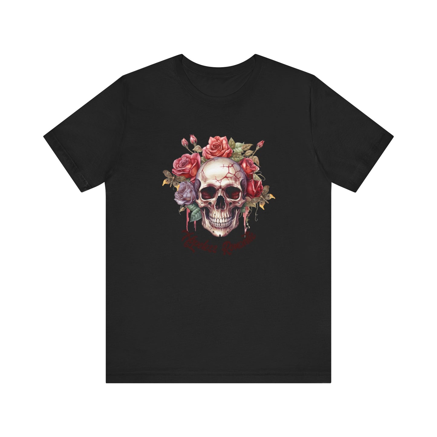 Hopeless romantic skeleton Unisex Jersey Short Sleeve Tee