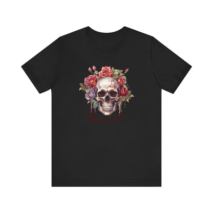 Hopeless romantic skeleton Unisex Jersey Short Sleeve Tee
