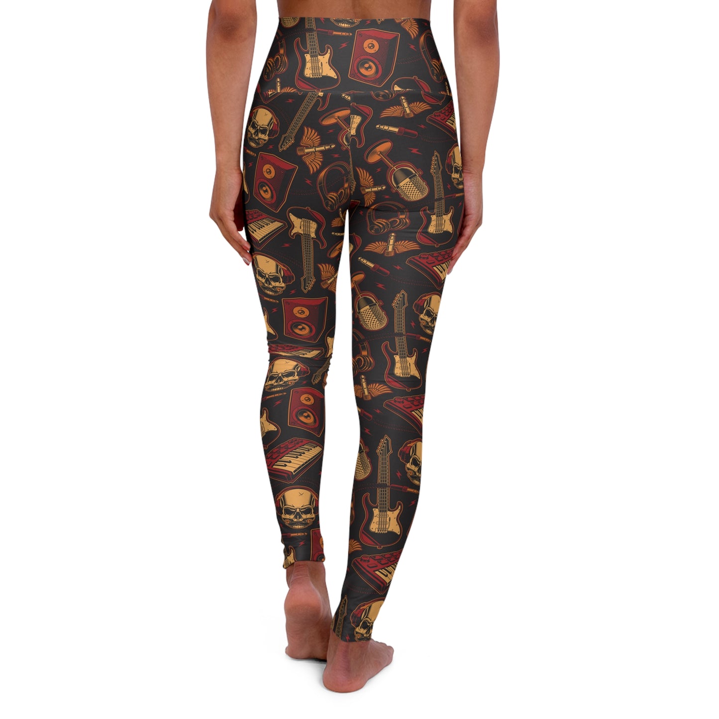 Rock band High Waisted Yoga Leggings