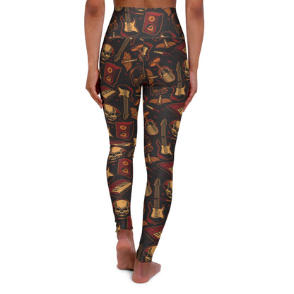 Rock band High Waisted Yoga Leggings