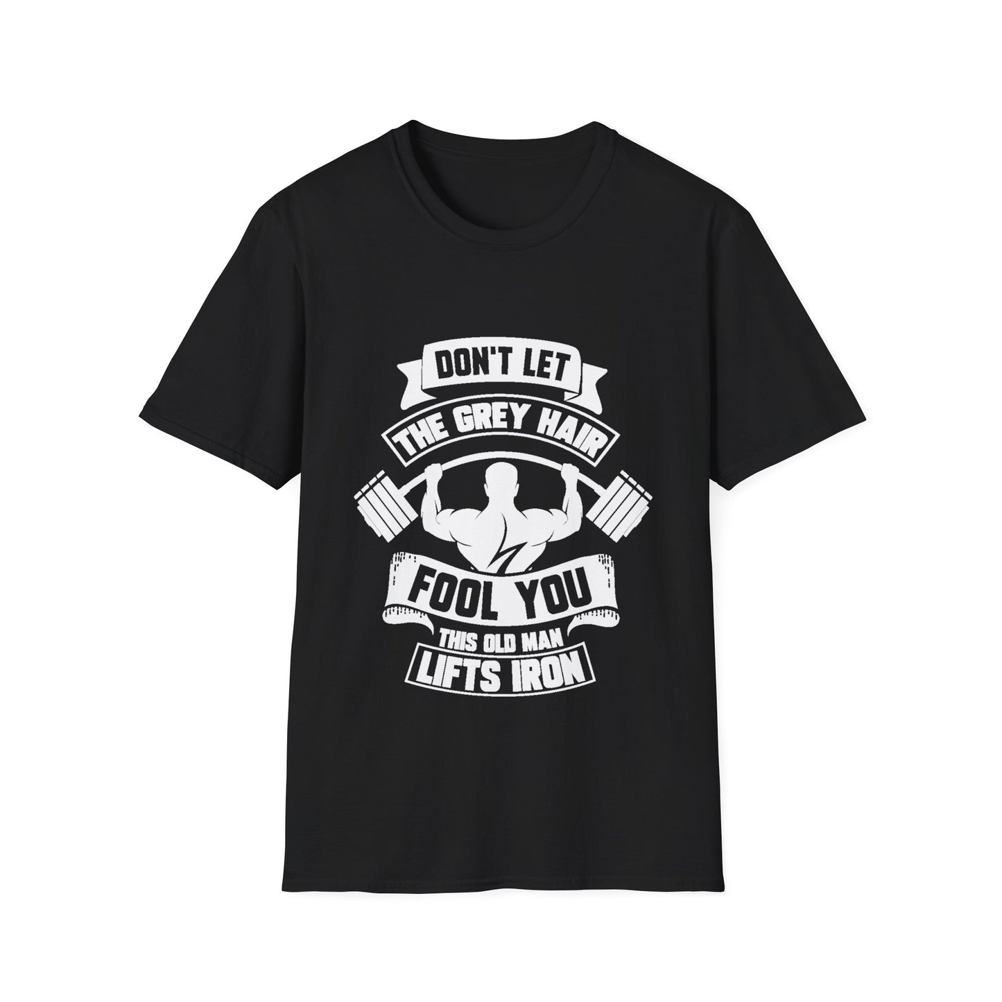 Gray Hair Gym Rat Unisex Softstyle T-Shirt