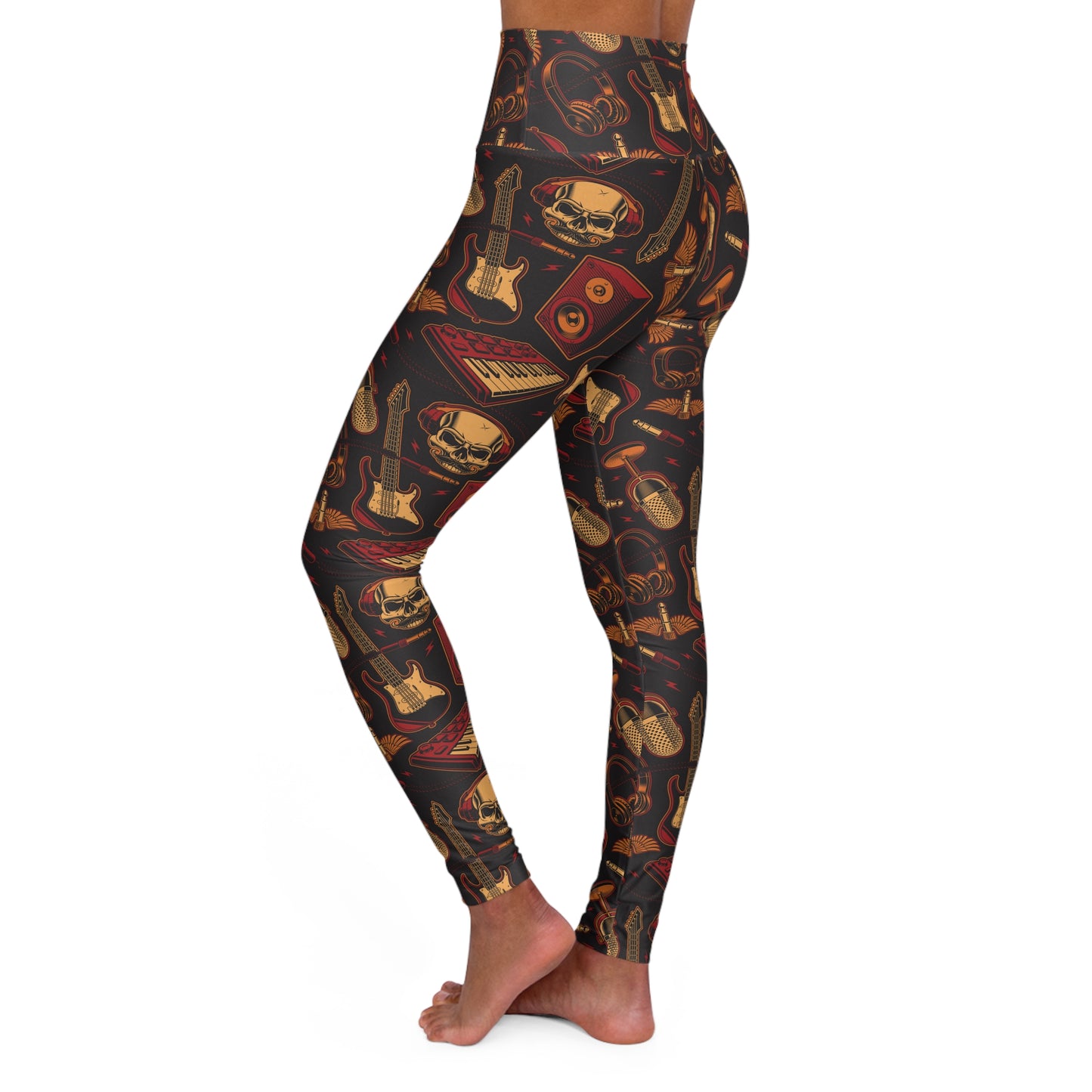 Rock band High Waisted Yoga Leggings