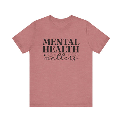 Mental health matters 2 Unisex Jersey Short Sleeve Tee