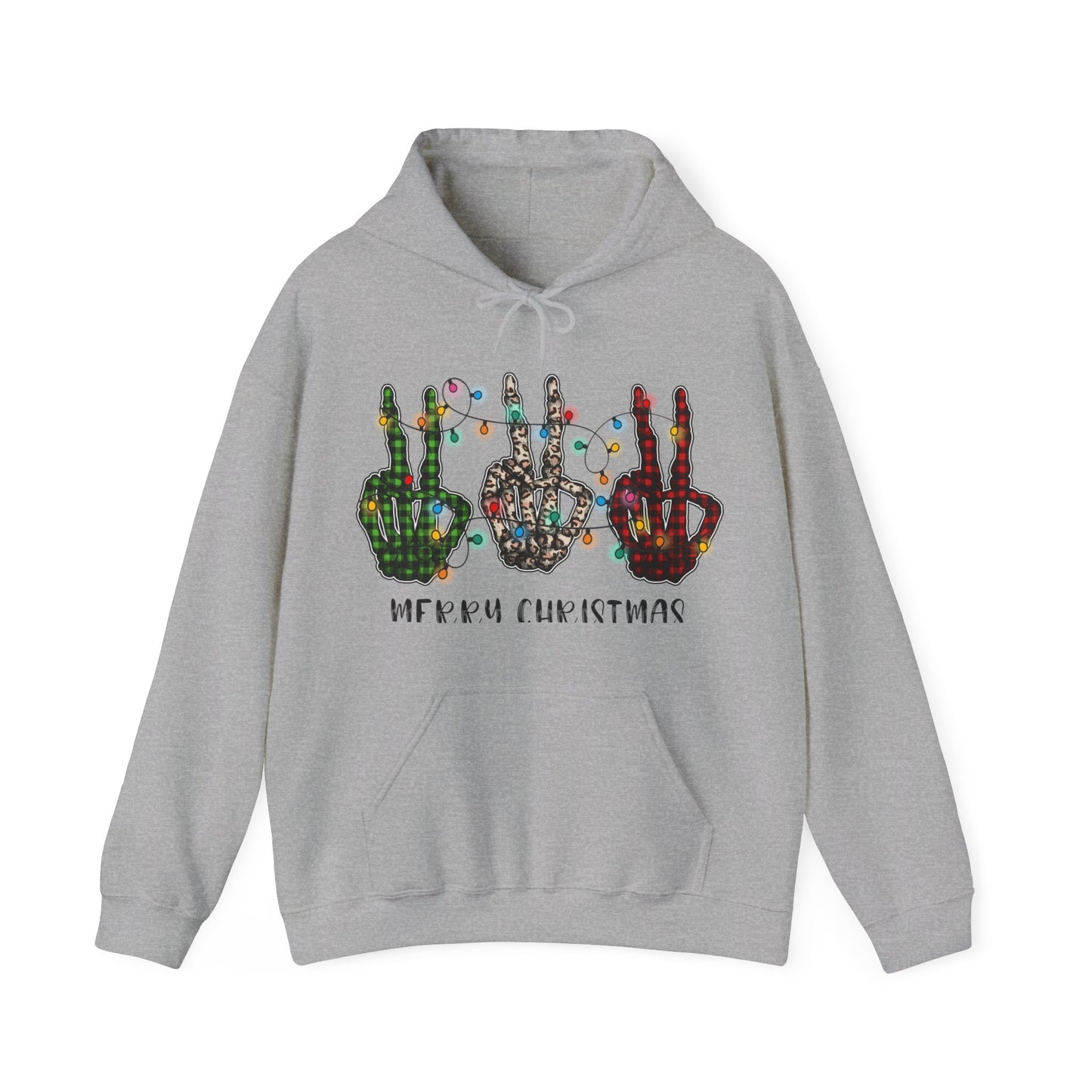 Peace and Holiday Lights Unisex Heavy Blend™ Hooded Sweatshirt