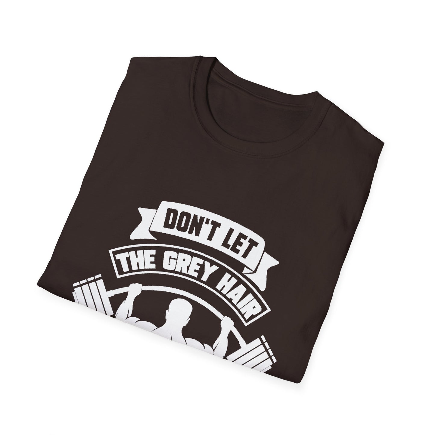 Gray Hair Gym Rat Unisex Softstyle T-Shirt