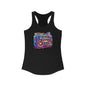 Paint splatter boombox 2 Women's Ideal Racerback Tank