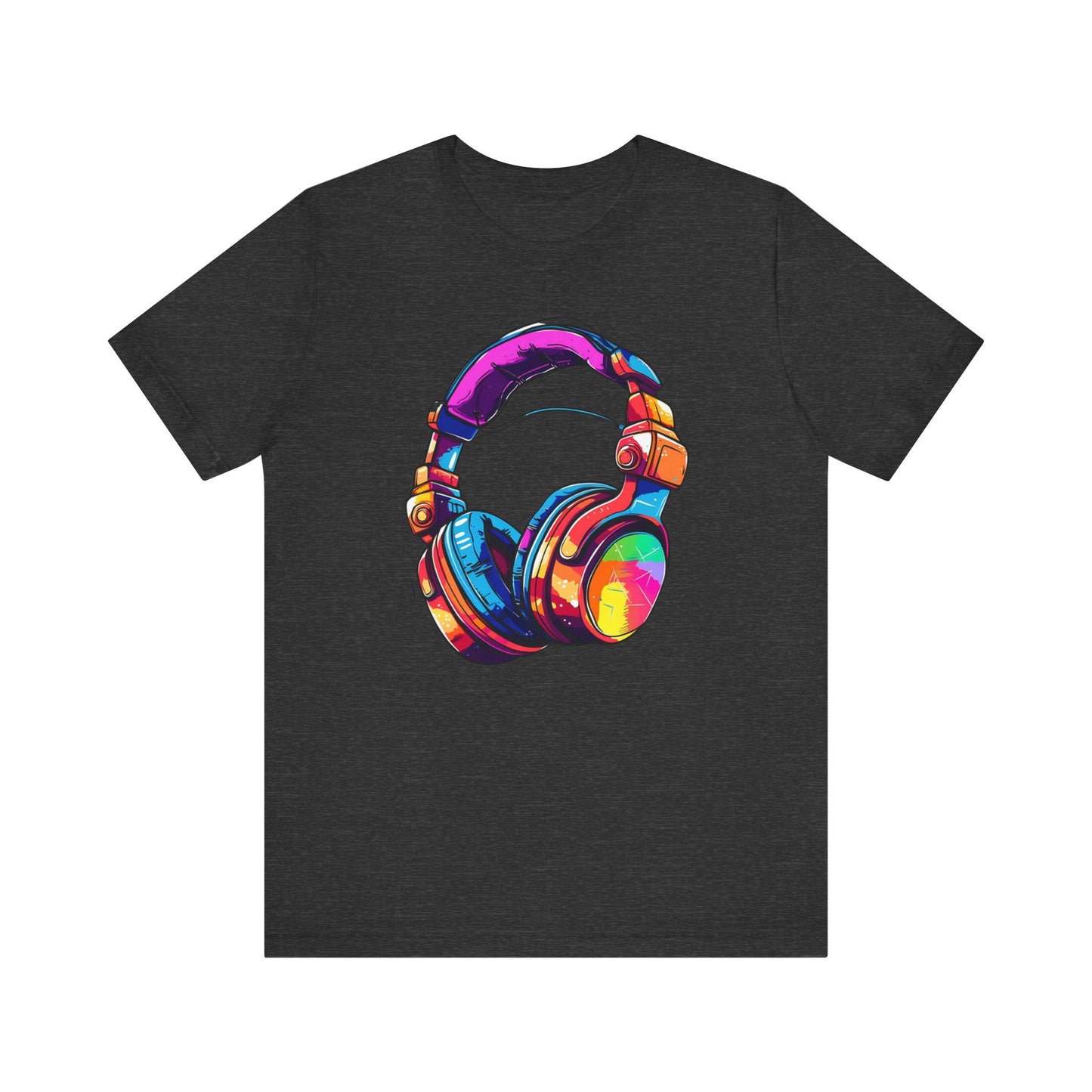 Retro 90's music Headphones 2 Unisex Jersey Short Sleeve Tee