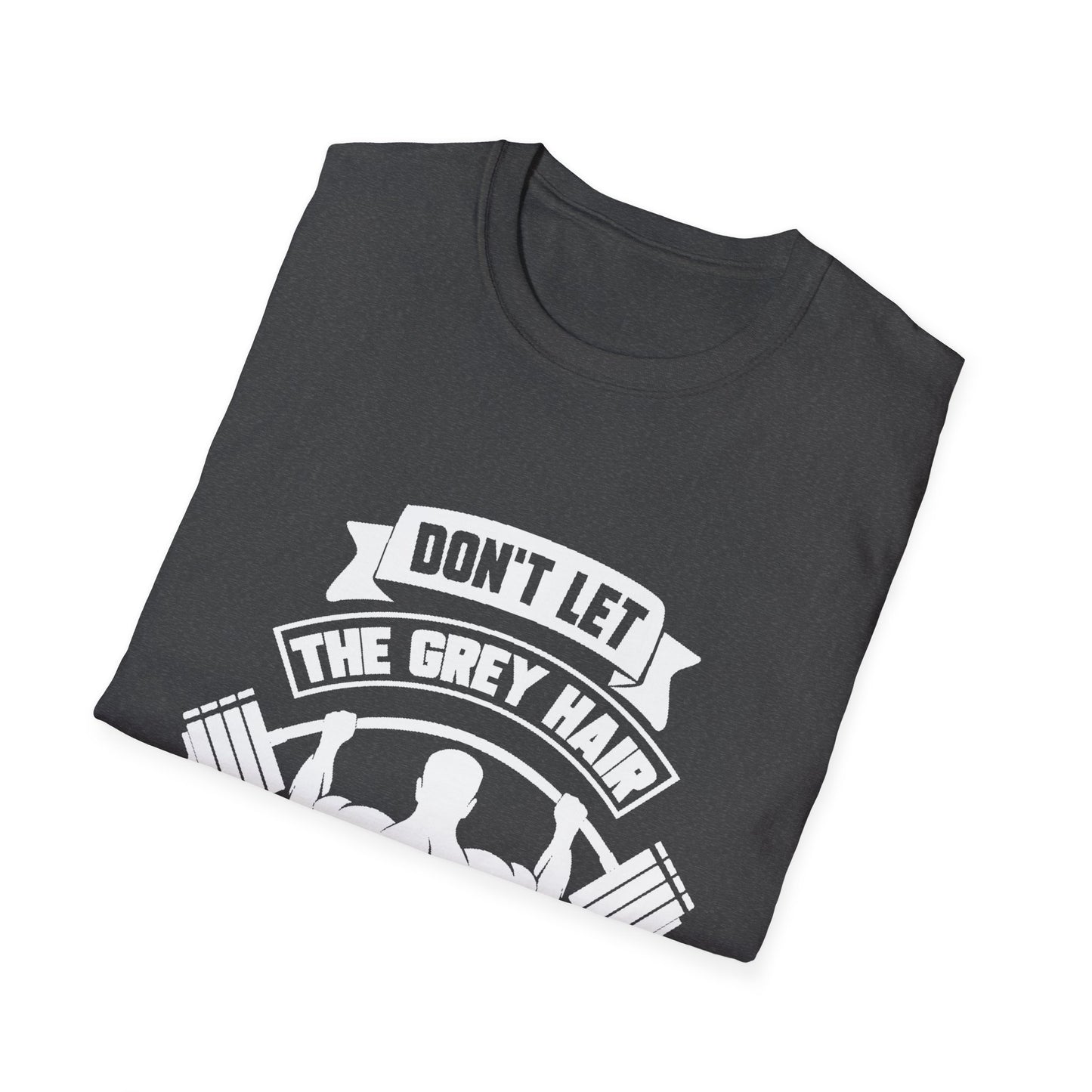 Gray Hair Gym Rat Unisex Softstyle T-Shirt
