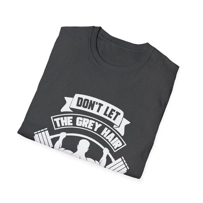 Gray Hair Gym Rat Unisex Softstyle T-Shirt