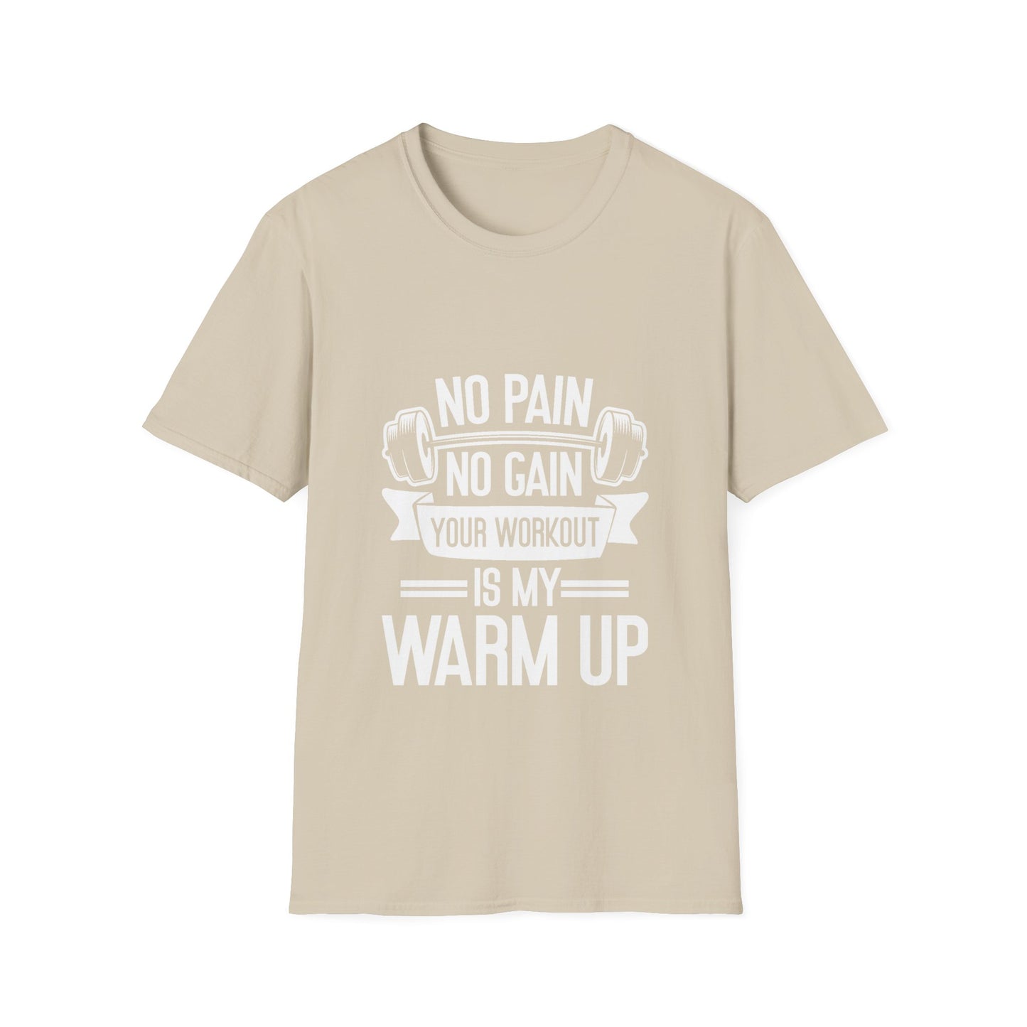 No Pian, No Gain Unisex Softstyle T-Shirt