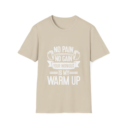 No Pian, No Gain Unisex Softstyle T-Shirt