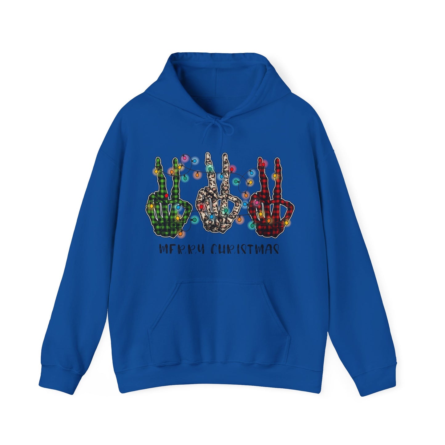 Peace and Holiday Lights Unisex Heavy Blend™ Hooded Sweatshirt