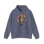 Skull with Top Hat Unisex Heavy Blend™ Hooded Sweatshirt