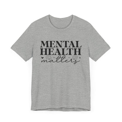 Mental health matters 2 Unisex Jersey Short Sleeve Tee