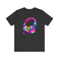 Retro 90's music Headphones Unisex Jersey Short Sleeve Tee