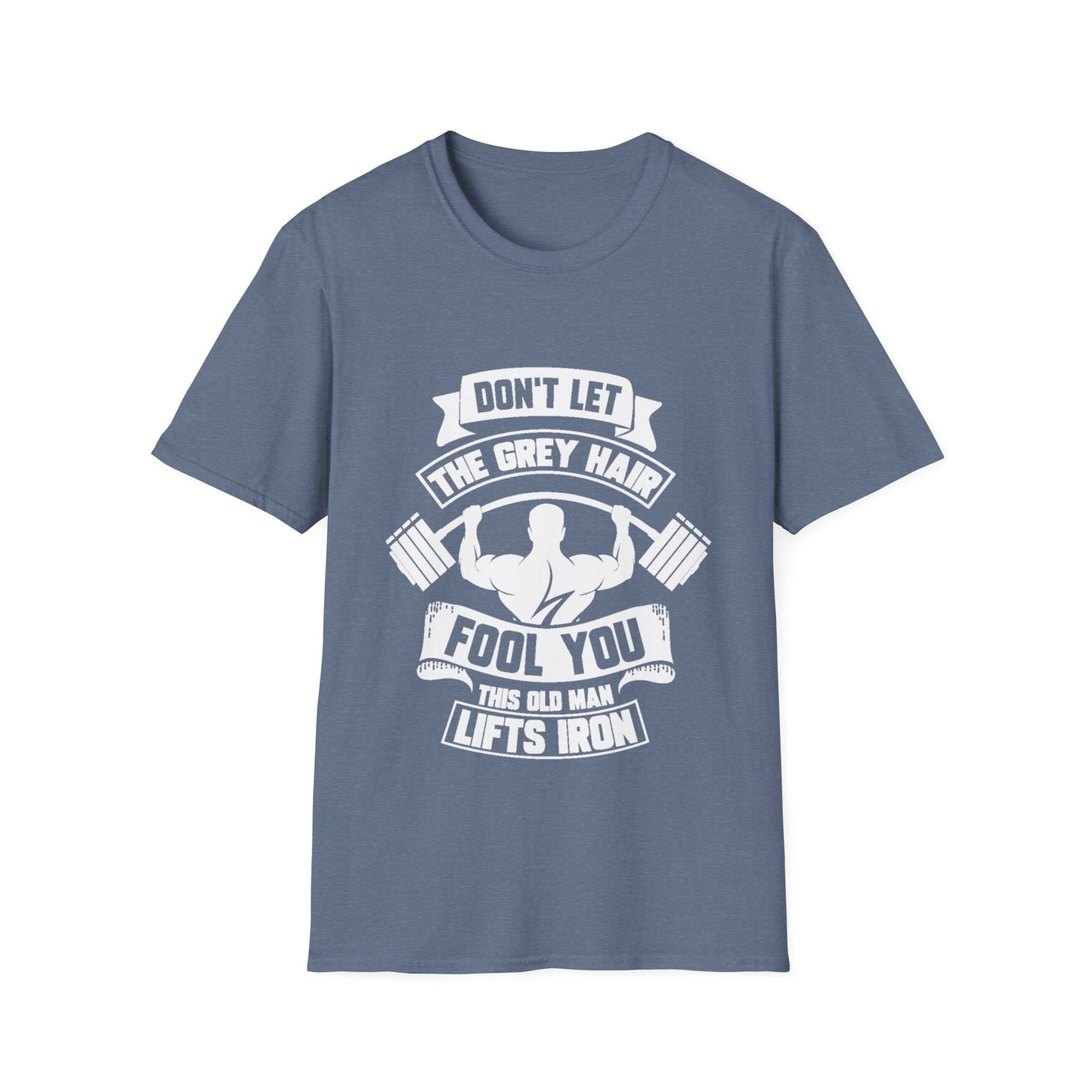 Gray Hair Gym Rat Unisex Softstyle T-Shirt