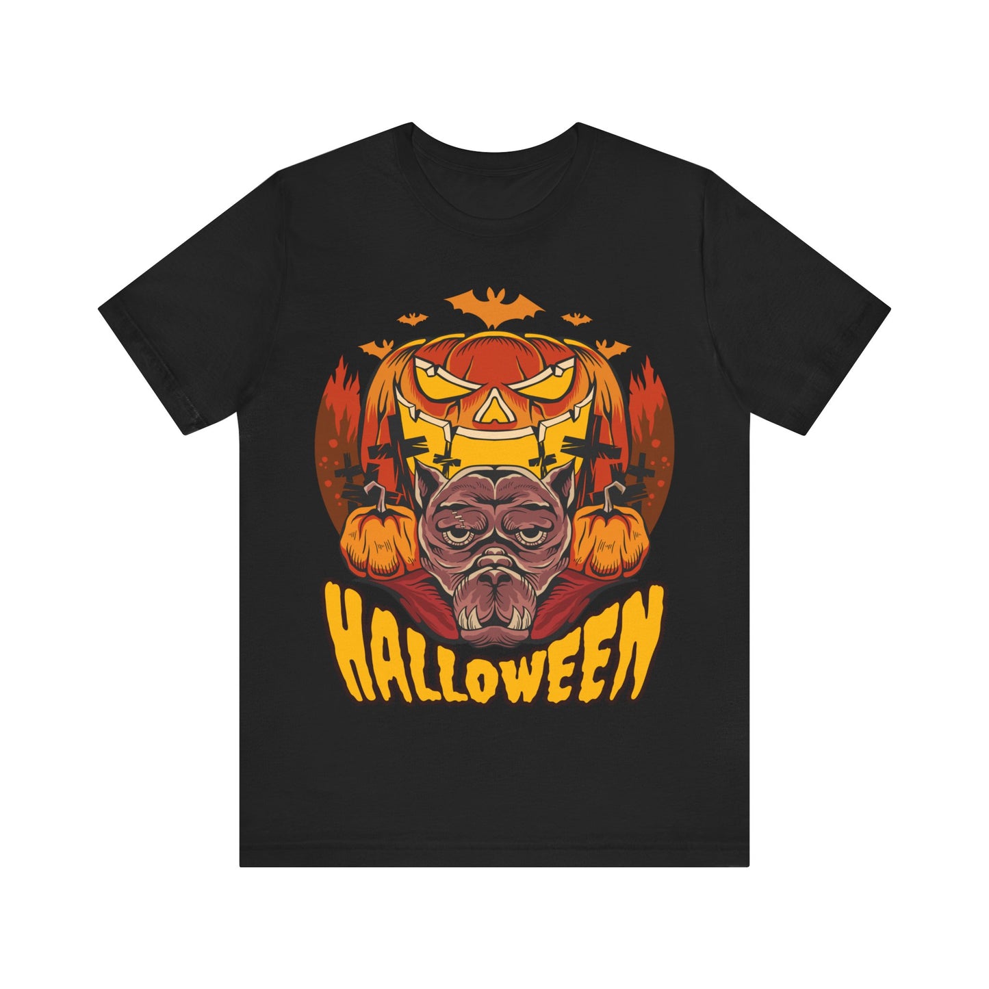 Halloween Jersey unisex tee, Halloween Graphic Tee, Spooky Shirt, Trick or Treat Tee, Halloween Costume, Festive Gift