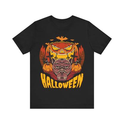 Halloween Jersey unisex tee, Halloween Graphic Tee, Spooky Shirt, Trick or Treat Tee, Halloween Costume, Festive Gift