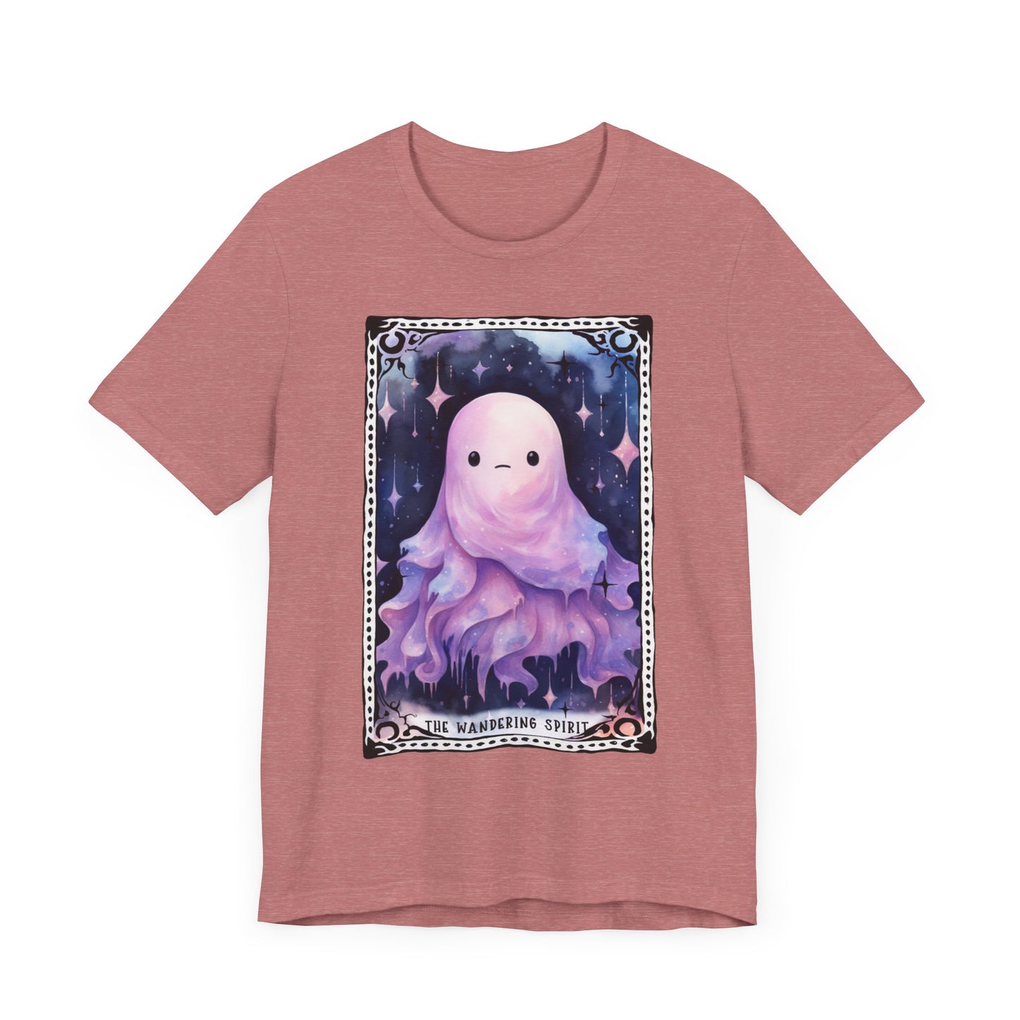 The Wandering Spirit Jersey unisex tee, Halloween Graphic Tee, Spooky Shirt, Trick or Treat Tee, Halloween Costume, Festive Gift