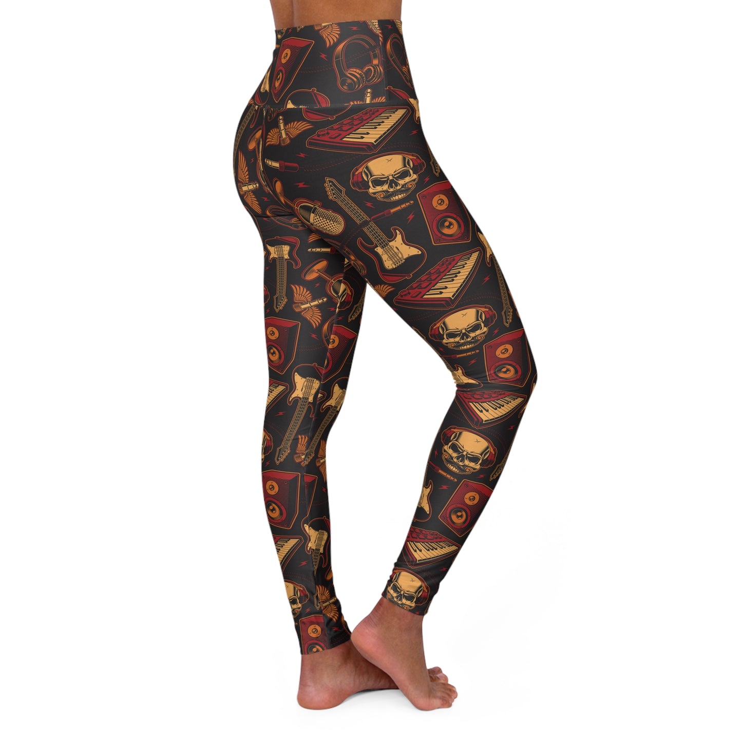 Rock band High Waisted Yoga Leggings