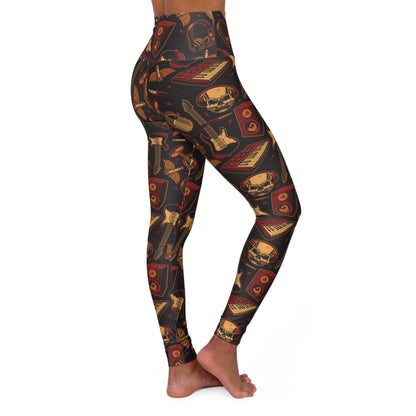 Rock band High Waisted Yoga Leggings