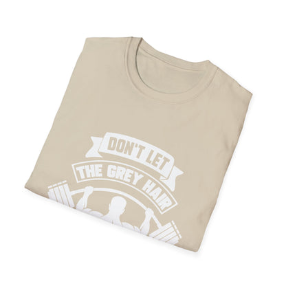 Gray Hair Gym Rat Unisex Softstyle T-Shirt