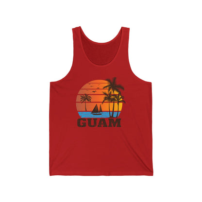 Guam beach Unisex Jersey Tank
