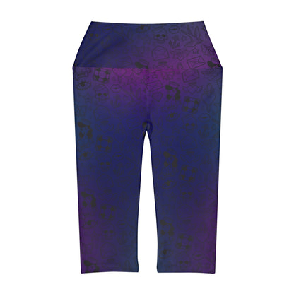 Sailor Jerry in Jewel Tones Yoga Capri Leggings