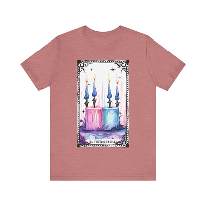 The Thirteen Candles Jersey unisex tee, Halloween Graphic Tee, Spooky Shirt, Trick or Treat Tee, Halloween Costume, Festive Gift
