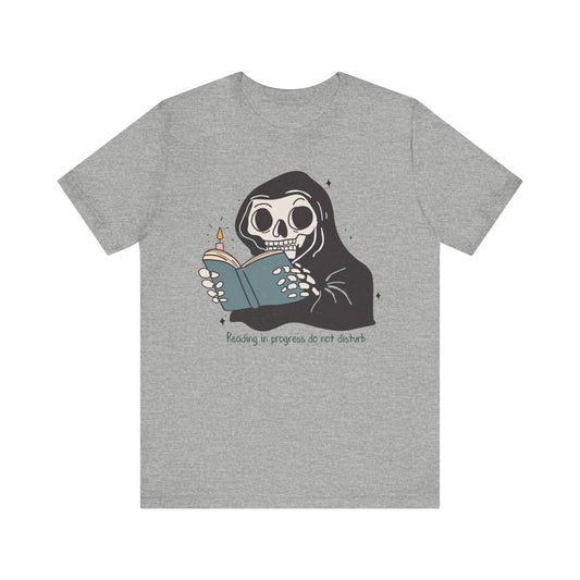Reading in progress, do not disturb Unisex Jersey Short Sleeve Tee