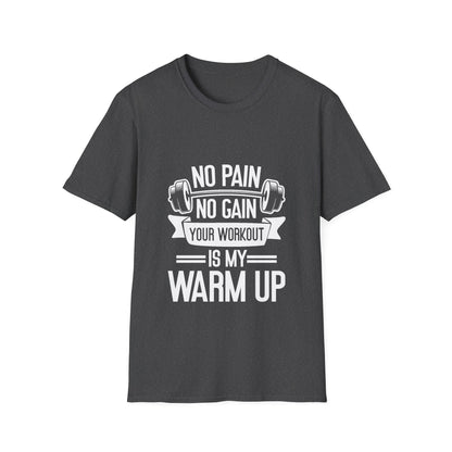 No Pian, No Gain Unisex Softstyle T-Shirt
