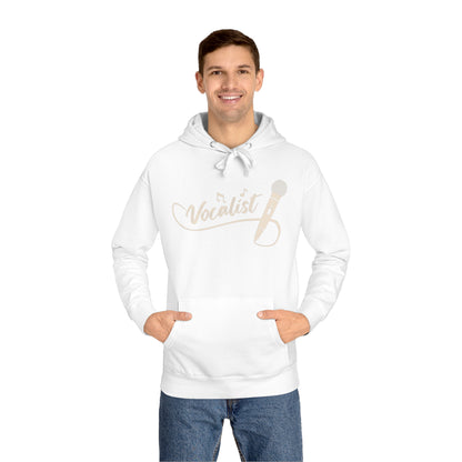 Vocalist Unisex Fleece Hoodie, Fleece Hoodie Unisex, Comfortable Hooded Sweatshirt, Cozy Winter Wear, Gender-Inclusive Outerwear