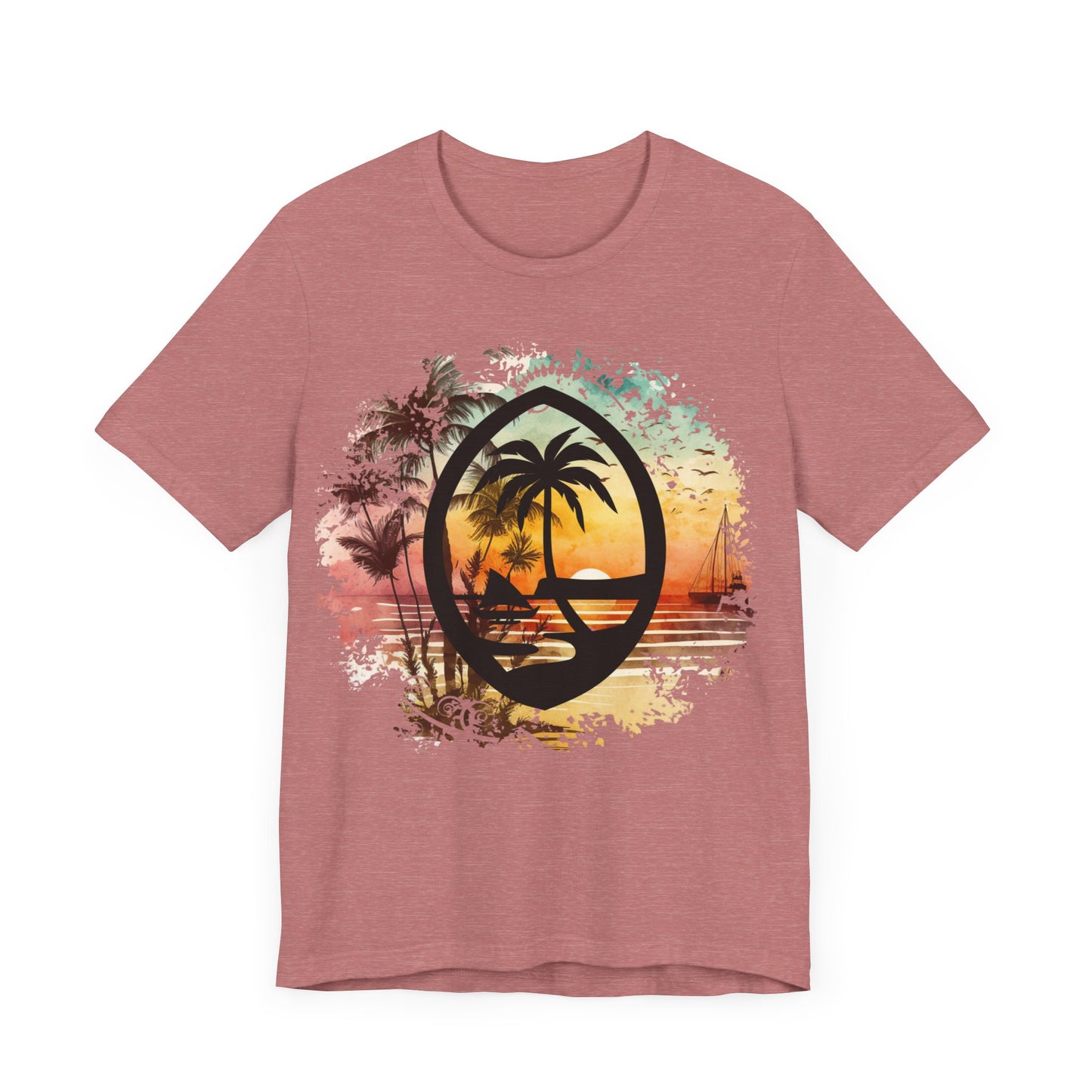 Guam Seal Sunrise Unisex Jersey Short Sleeve Tee