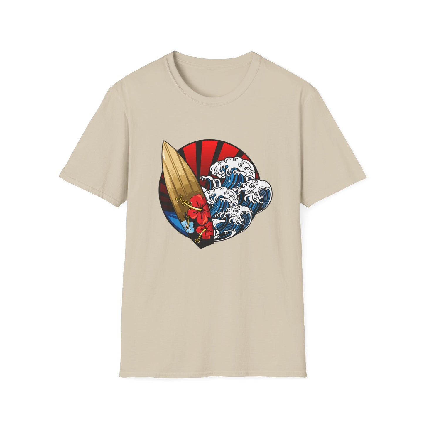 Surf Waves Unisex Softstyle T-Shirt