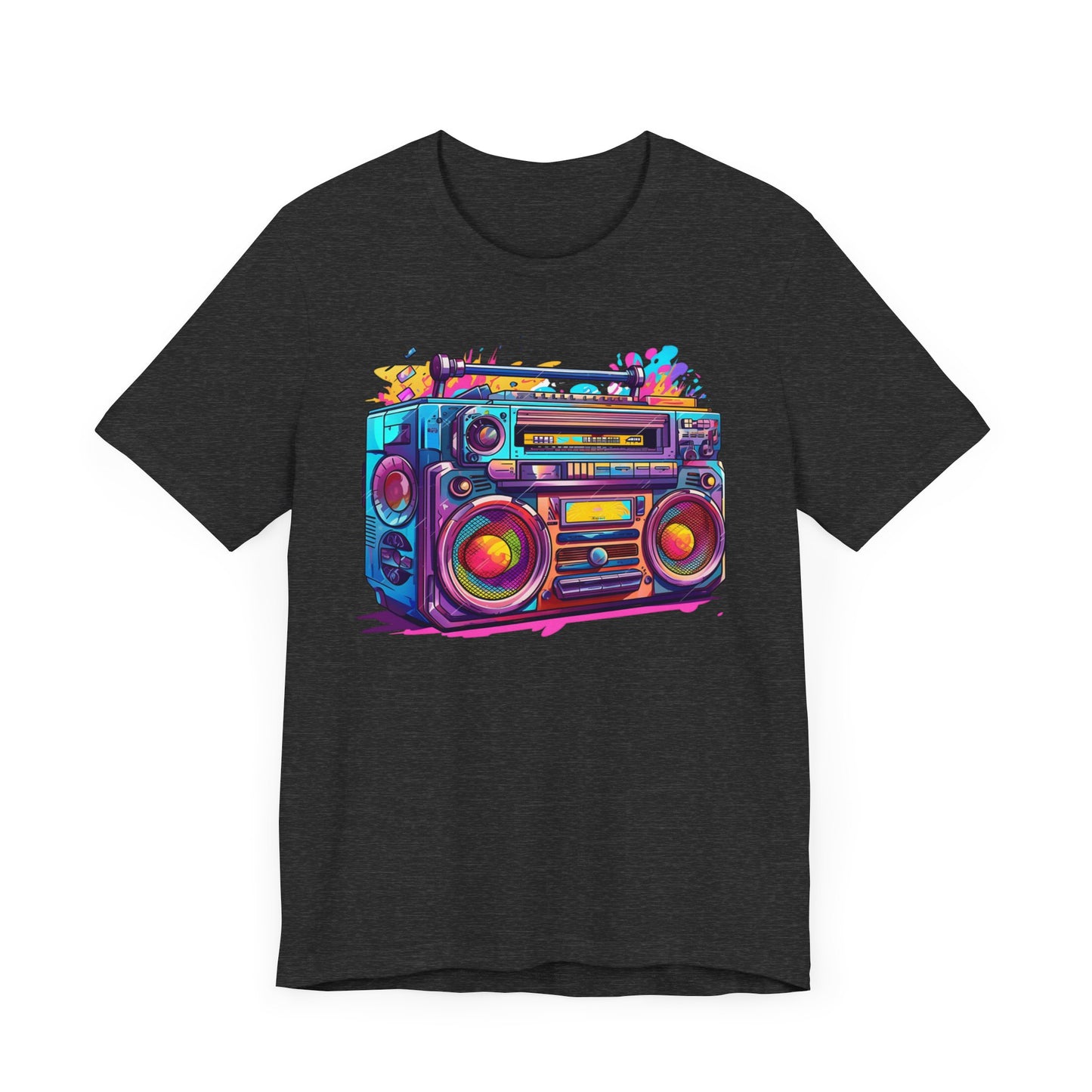 Rainbow Boombox 90's Unisex Jersey Short Sleeve Tee