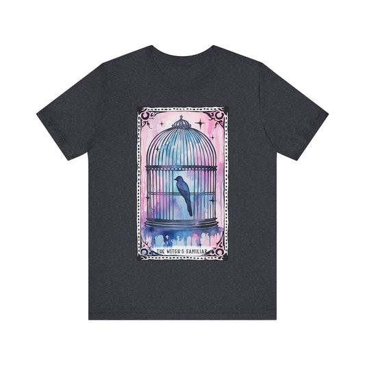 The Witch's Familiar Jersey unisex tee, Halloween Graphic Tee, Spooky Shirt, Trick or Treat Tee, Halloween Costume, Festive Gift