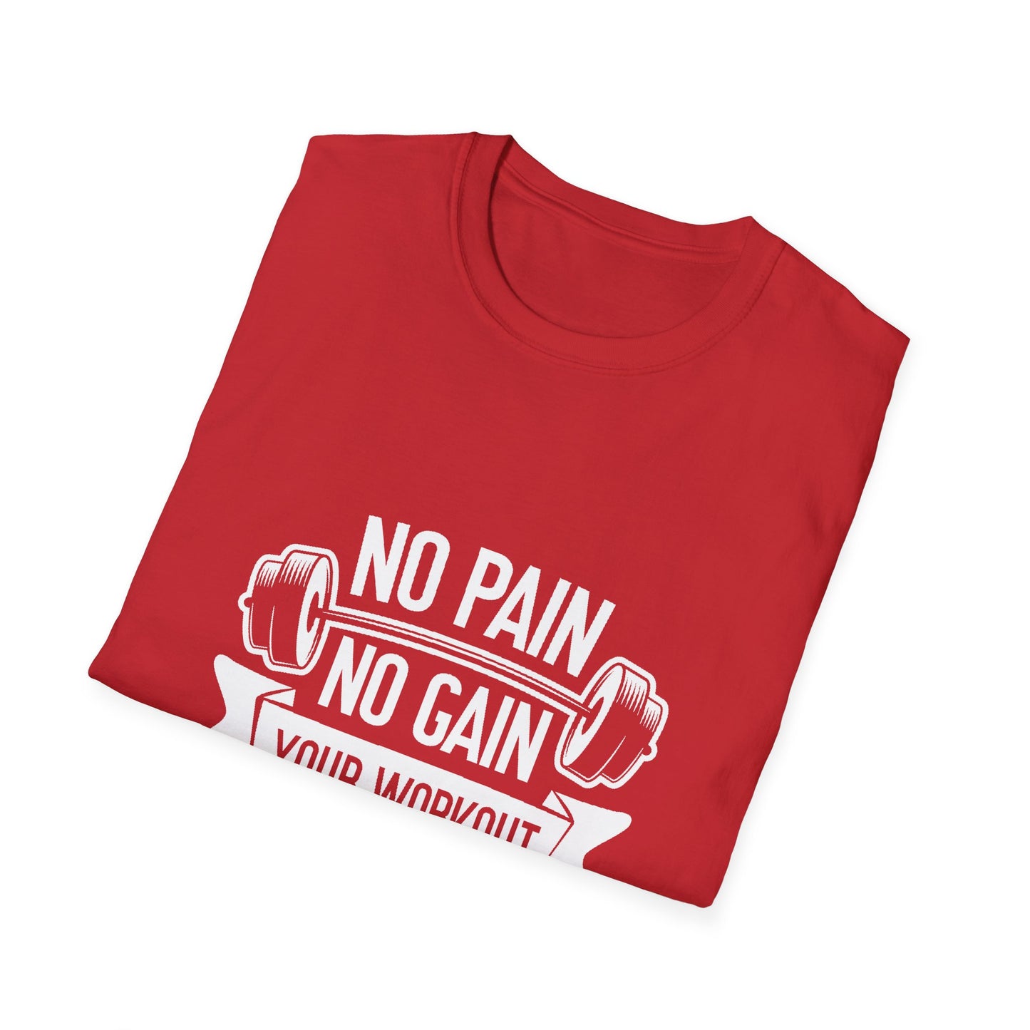 No Pian, No Gain Unisex Softstyle T-Shirt