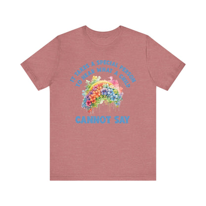 It takes a special person to hear what a child can not say Unisex Jersey Short Sleeve Tee