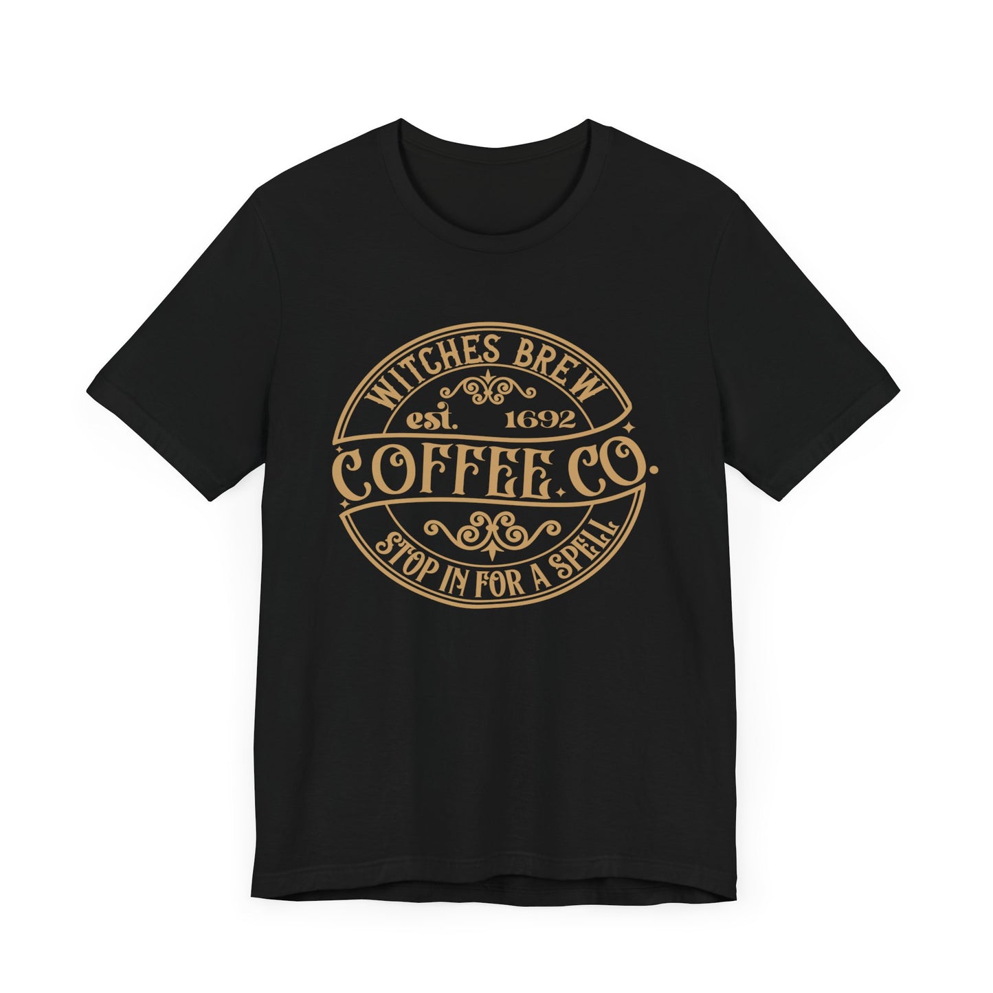 Witches brew coffee company Unisex Jersey Short Sleeve Tee