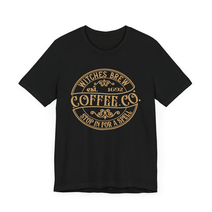 Witches brew coffee company Unisex Jersey Short Sleeve Tee