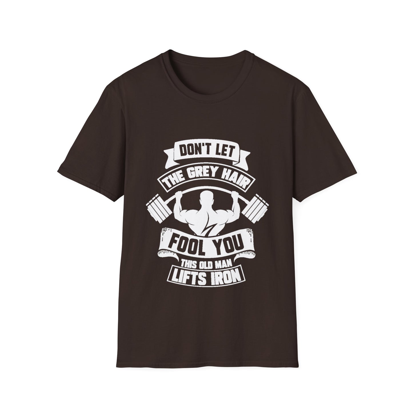 Gray Hair Gym Rat Unisex Softstyle T-Shirt