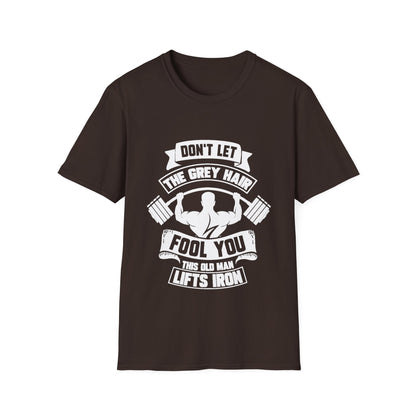 Gray Hair Gym Rat Unisex Softstyle T-Shirt