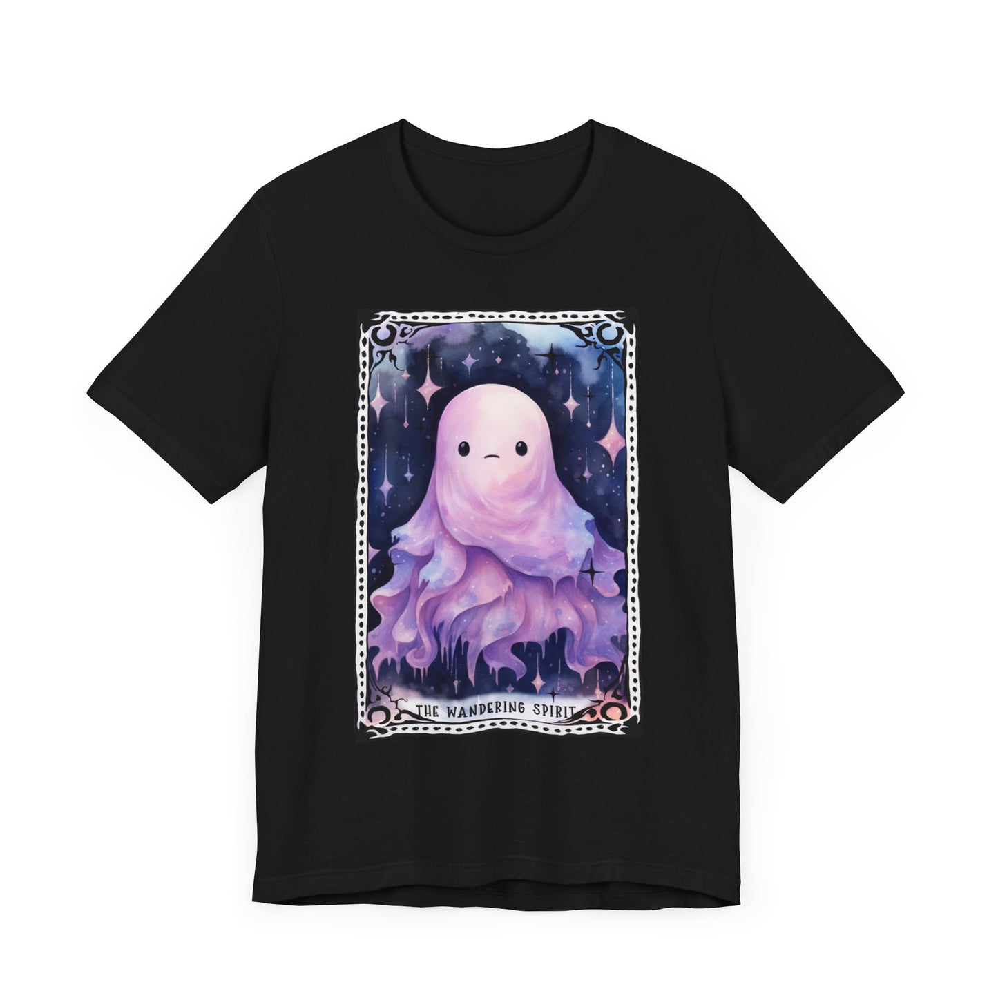 The Wandering Spirit Jersey unisex tee, Halloween Graphic Tee, Spooky Shirt, Trick or Treat Tee, Halloween Costume, Festive Gift