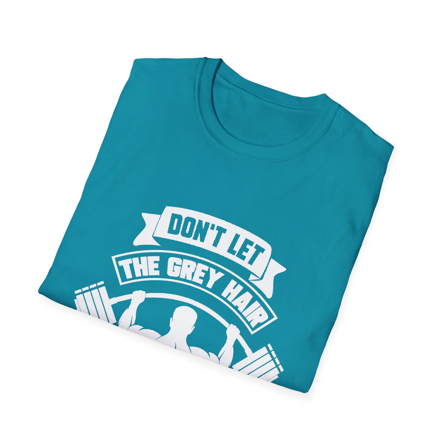 Gray Hair Gym Rat Unisex Softstyle T-Shirt