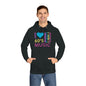 I Love 60'S Music Unisex Fleece Hoodie, Fleece Hoodie Unisex, Comfortable Hooded Sweatshirt, Cozy Winter Wear, Gender-Inclusive Outerwear